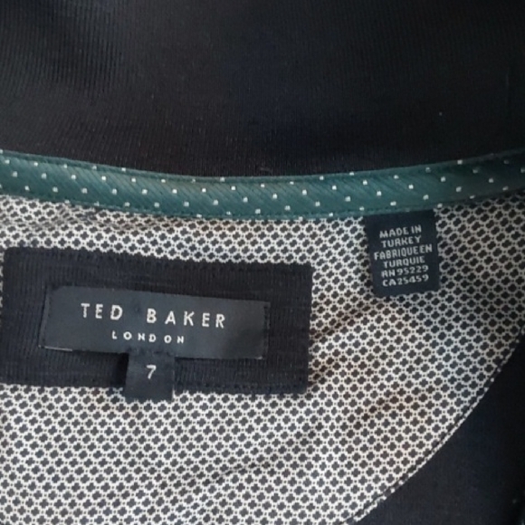 Ted Baker London Mens Black Sweater Coat Full zip Pockets Preppy Acadamia Sz.XL - Picture 11 of 12